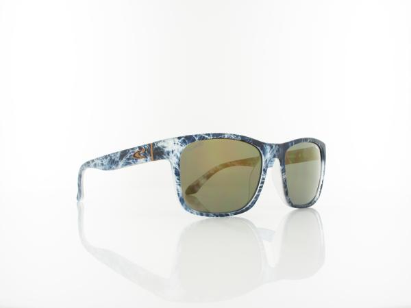 O'Neill | COXOS 2.0 113P 55 | matte blue water print / solid smoke with gold flash