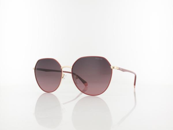 Polaroid | PLD 4106/G/S YK9/XW 59 | burgundy red copper gold / violet gradient polarized