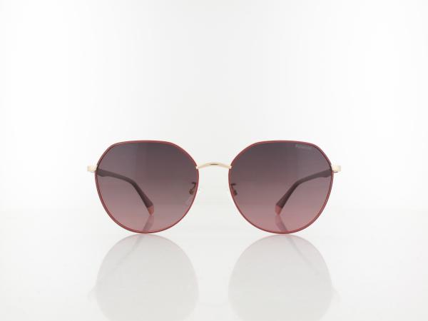 Polaroid | PLD 4106/G/S YK9/XW 59 | burgundy red copper gold / violet gradient polarized