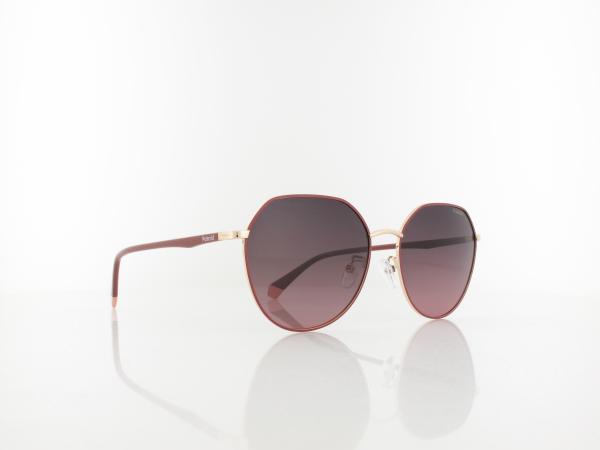 Polaroid | PLD 4106/G/S YK9/XW 59 | burgundy red copper gold / violet gradient polarized