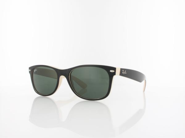 Ray Ban | New Wayfarer RB2132  875 55 | top black on beige / crystal green