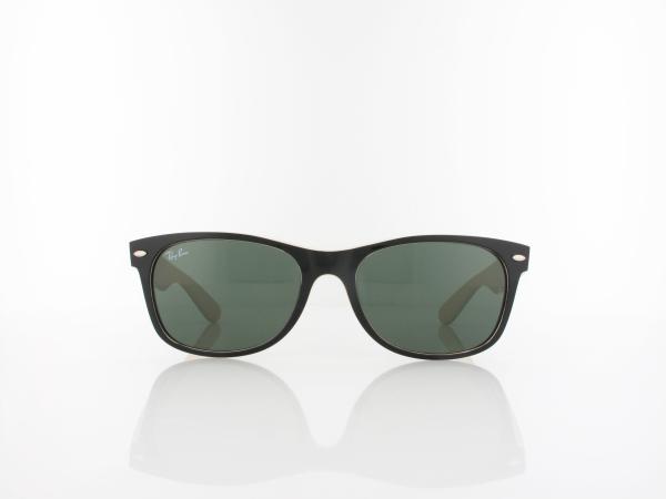 Ray Ban | New Wayfarer RB2132  875 55 | top black on beige / crystal green