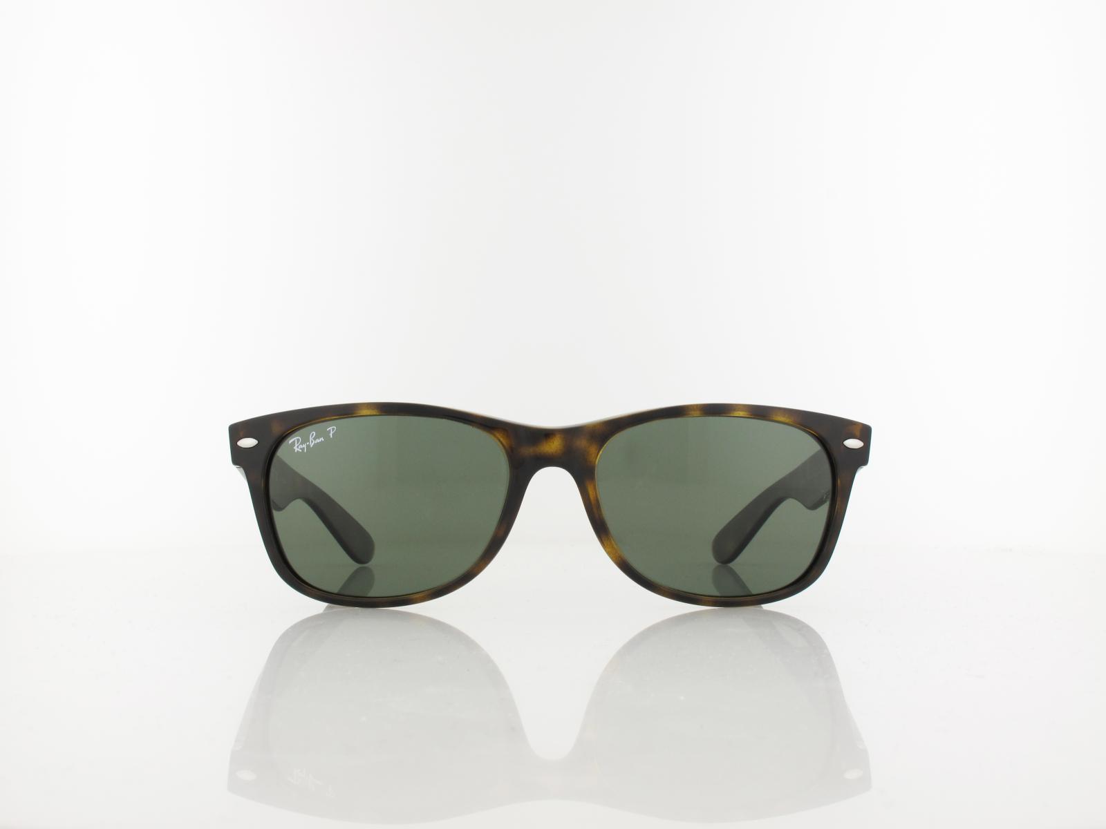 Ray Ban | New Wayfarer RB2132 902/58 55 | tortoise / crystal green polarized