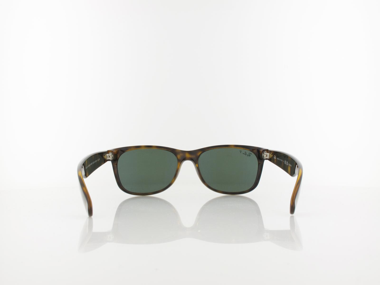 Ray Ban | New Wayfarer RB2132 902/58 55 | tortoise / crystal green polarized