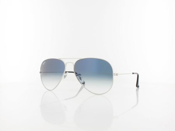 Ray Ban | Aviator Large Metal RB3025 003/3F 58 | silver / crystal gradient light blue