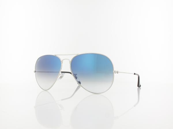 Ray Ban | Aviator Large Metal RB3025 003/3F 62 | silver / clear gradient blue