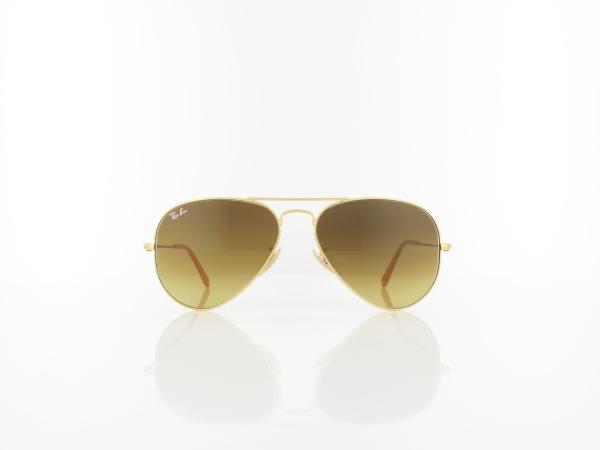 Ray Ban | Aviator Large Metal RB3025 112/85 55 | matte gold / brown gradient