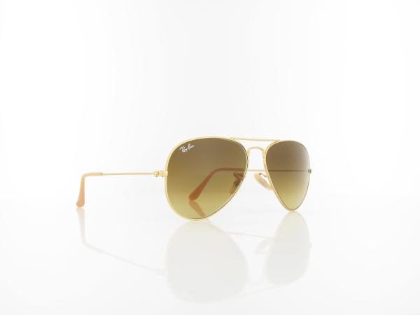 Ray Ban | Aviator Large Metal RB3025 112/85 55 | matte gold / brown gradient