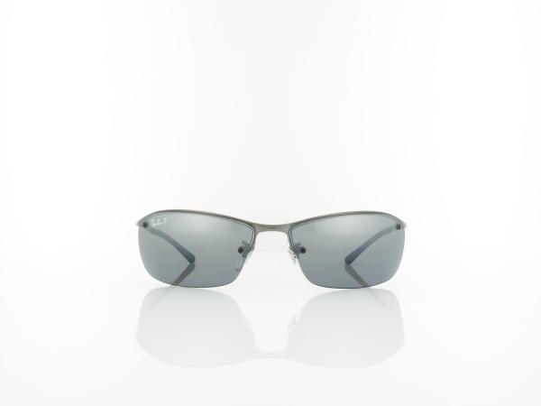 Ray Ban | Top Bar RB3183 004/82 63 | gunmetal / polar grey mirror silver gradient
