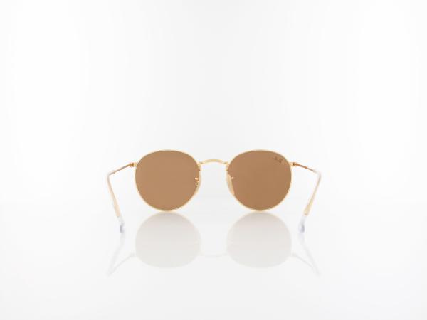 Ray Ban | Round Metal RB3447 112/Z2 50 | matte gold / brown mirror pink