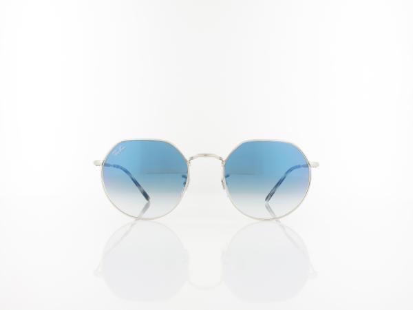 Ray Ban | Jack RB3565 003/3F 53 | silver / clear gradient blue