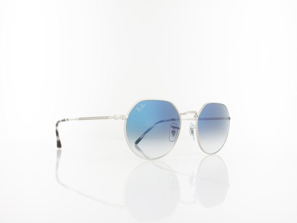 Ray Ban | Jack RB3565 003/3F 53 | silver / clear gradient blue