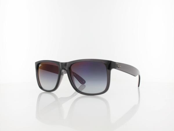 Ray Ban | Justin RB4165 606/U0 54 | trasparent grey / grey gradient mirror red