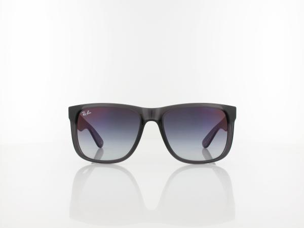 Ray Ban | Justin RB4165 606/U0 54 | trasparent grey / grey gradient mirror red