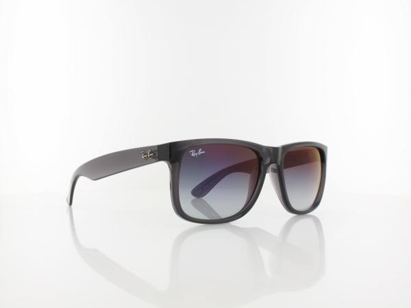 Ray Ban | Justin RB4165 606/U0 54 | trasparent grey / grey gradient mirror red