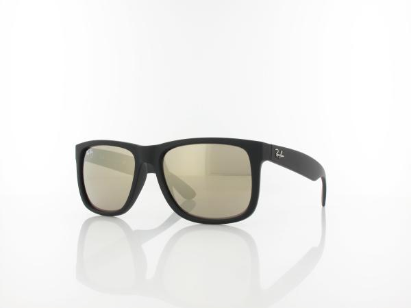 Ray Ban | Justin RB4165 622/5A 54 | rubber black / light brown mirror gold
