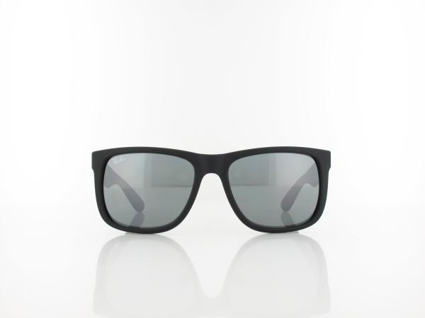Ray Ban | Justin RB4165 622/6G 54 | rubber black / grey mirror silver