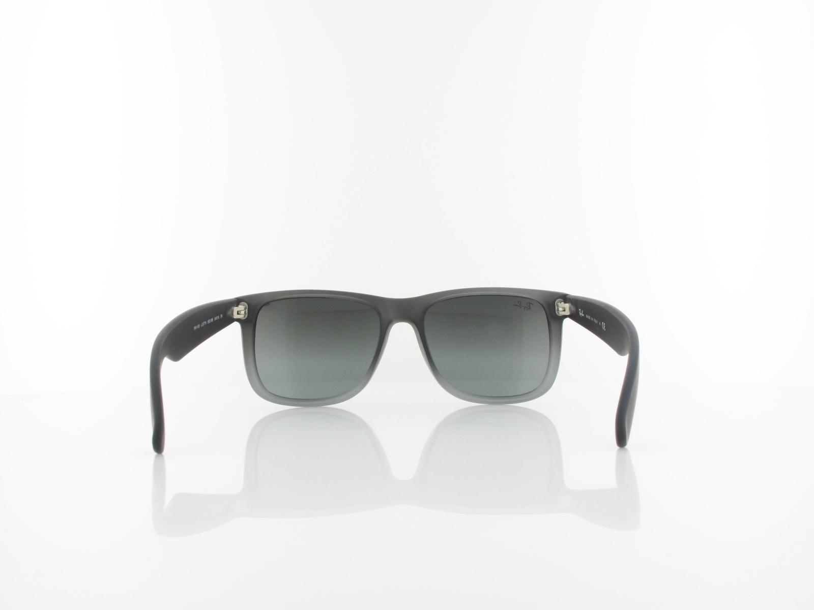 Ray Ban | Justin RB4165 852/88 54 | rubber grey transparent / grey gradient silver mirror