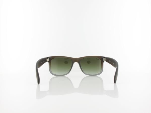 Ray Ban | Justin RB4165 854/7Z 51 | rubber brown on grey / green gradient