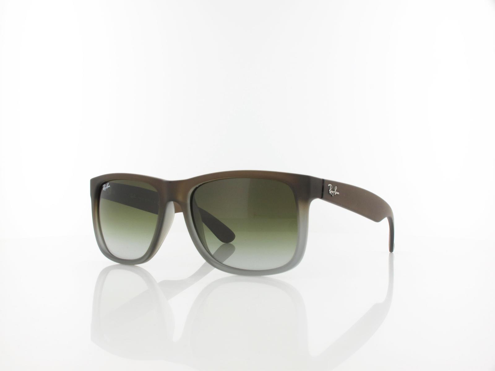 Ray Ban | Justin RB4165 854/7Z 54 | rubber brown on grey / green gradient