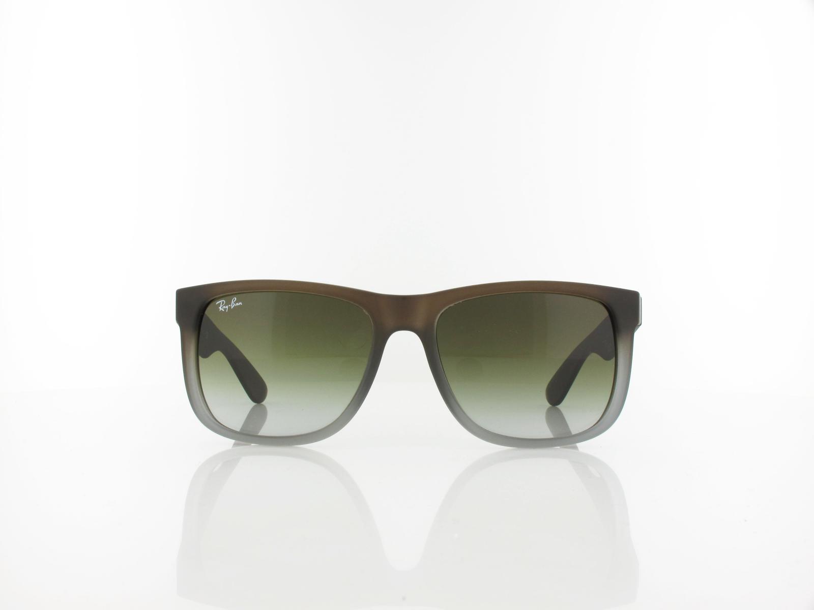 Ray Ban | Justin RB4165 854/7Z 54 | rubber brown on grey / green gradient