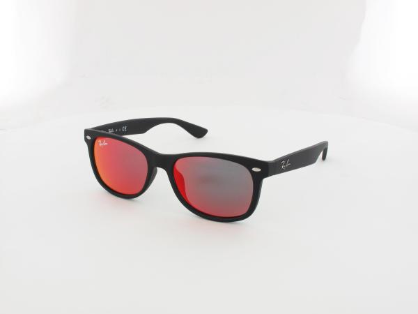Ray Ban | New Wayfarer KIDS RJ9052S 100S6Q 47 | matte black / red multilayer