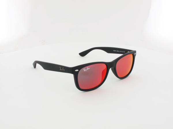 Ray Ban | New Wayfarer KIDS RJ9052S 100S6Q 47 | matte black / red multilayer