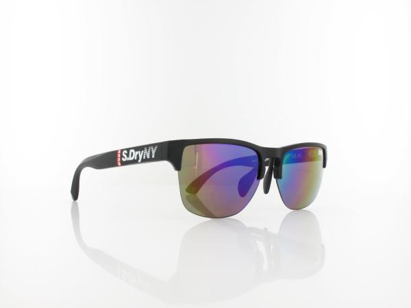 Superdry | Laserlight 104 55 | matte black / oil slick mirror