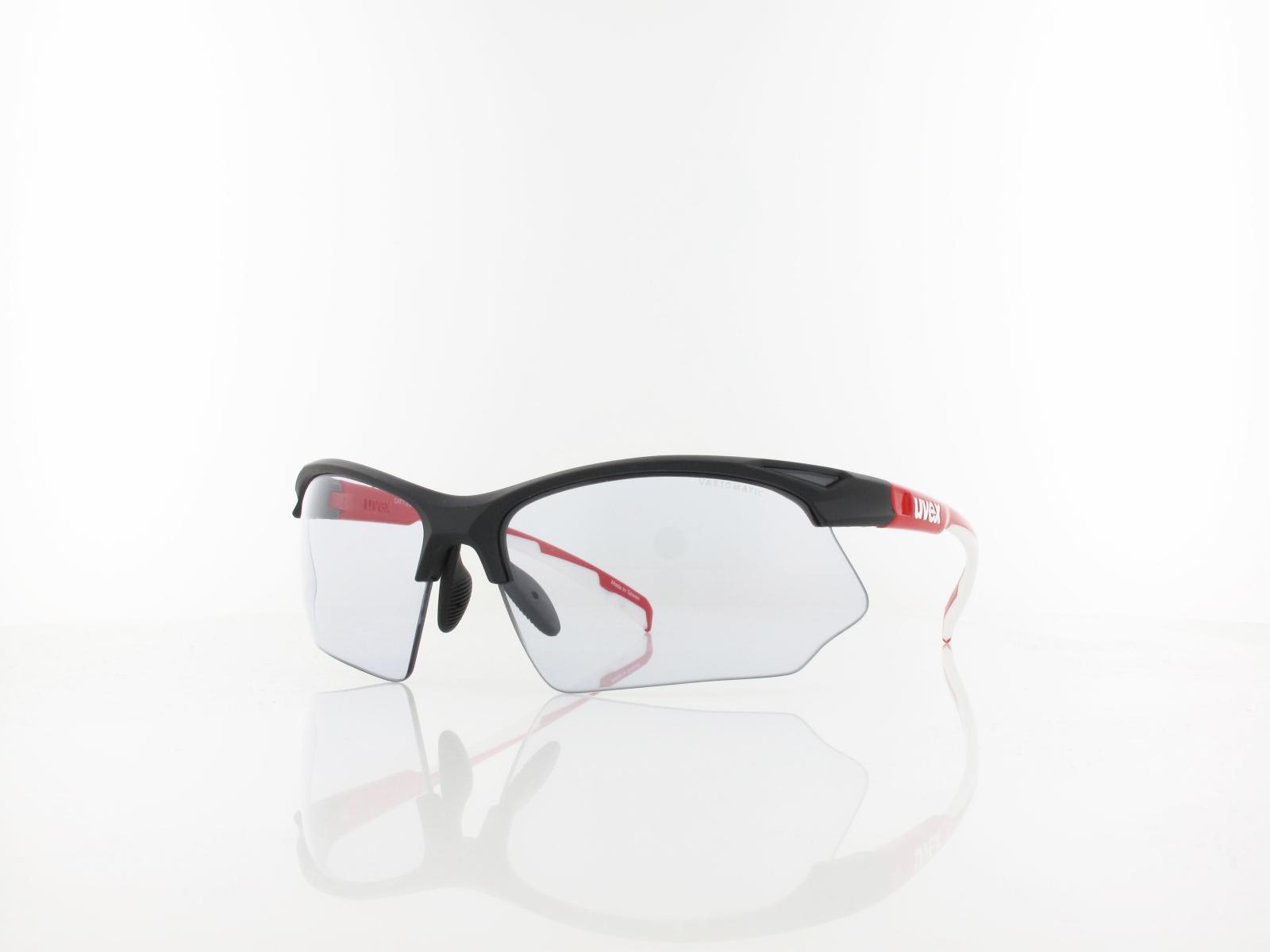UVEX | sportstyle 802 vario S530872 2301 70 | black red white / vm smoke