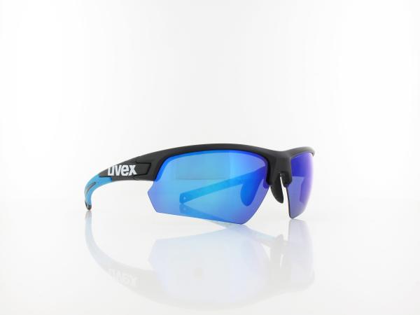 UVEX | Sportstyle 224 S532007 2416 70 | black mat blue / mirror blue