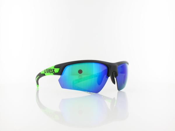 UVEX | Sportstyle 224 S532007 2716 70 | black mat green / mirror green