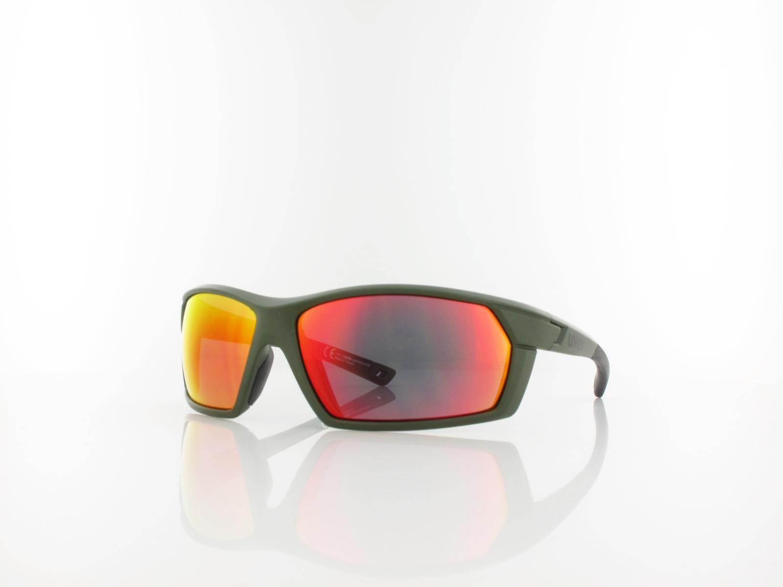 UVEX | Sportstyle 225 S532025 7716 65 | olive green mat / mirror red