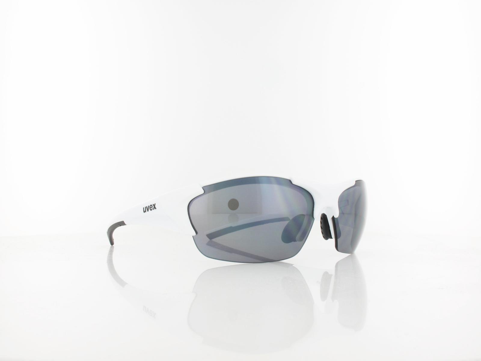 UVEX | blaze III S532046  8216 70 | white black / ltm silver -ltm orange - clear