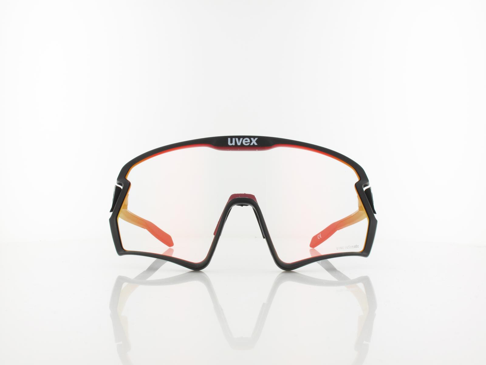 UVEX | sportstyle 231 2.0 V S533028 2203 140 | black mat / vario litemirror red