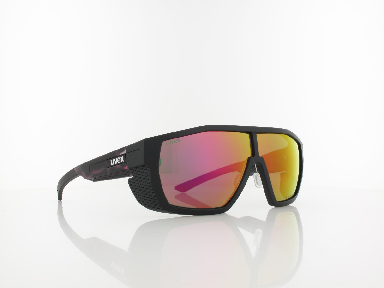 UVEX | mtn style P S533037 2330 66 | black pink tortoise matt / polavision mirror pink