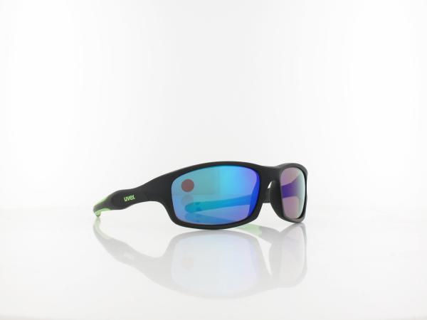 UVEX | sportstyle 507 S533866 2716 53 | black mat green / mirror green