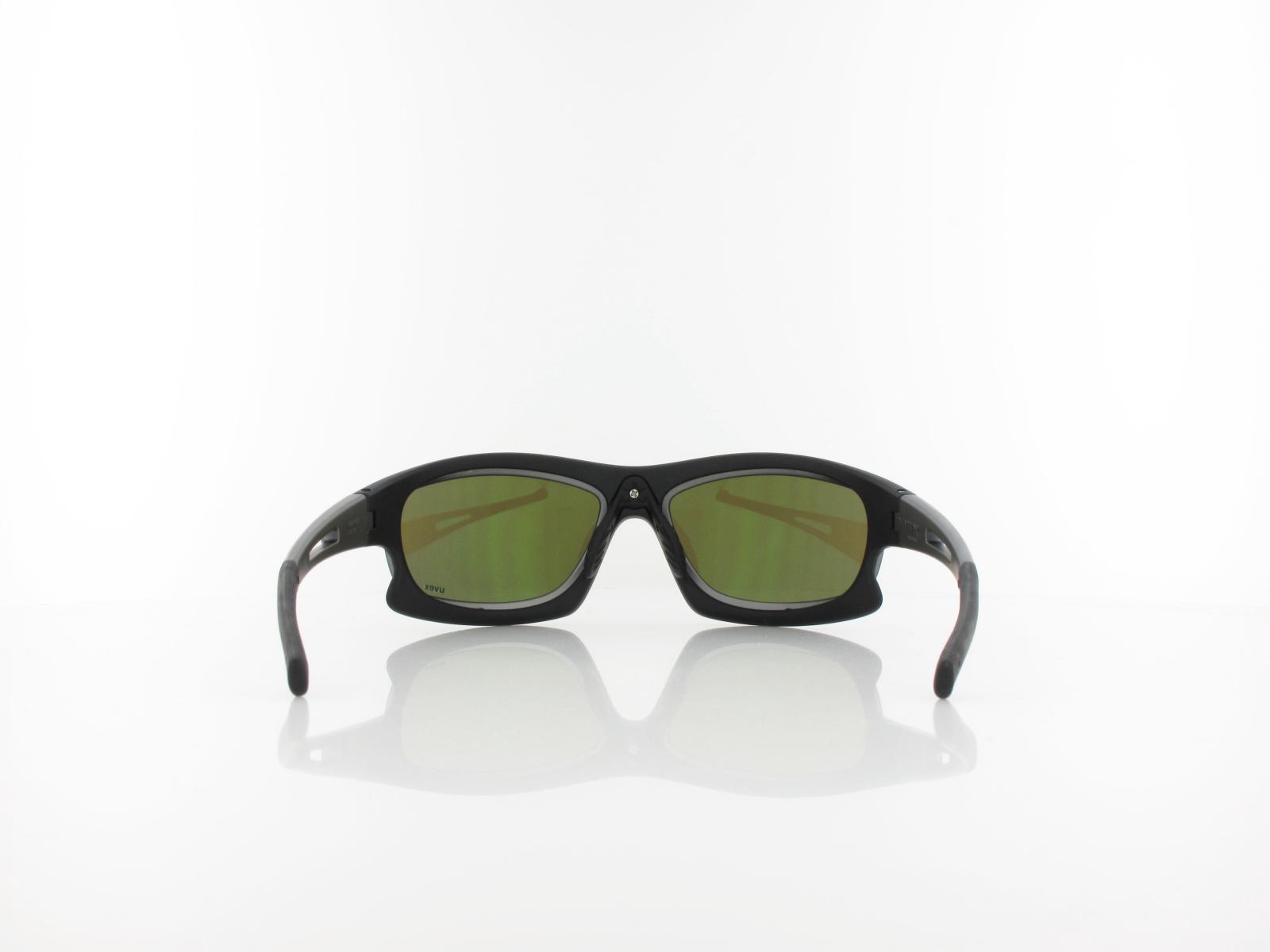 UVEX | RXd 4000 9033 1214 59 | black matt gun matt / green silver mirror