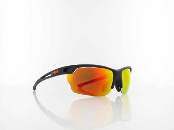 UVEX | RXi 4102 9049 1248 68 | black matt / green orange mirror
