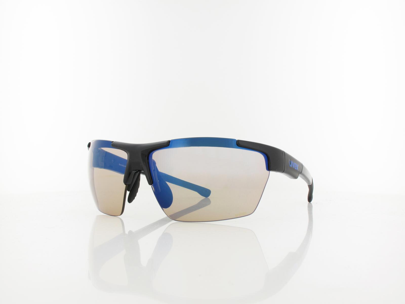 UVEX | RXi 4103 CV V 1100 76 | shiny black / colorvision variomatic blue mirror