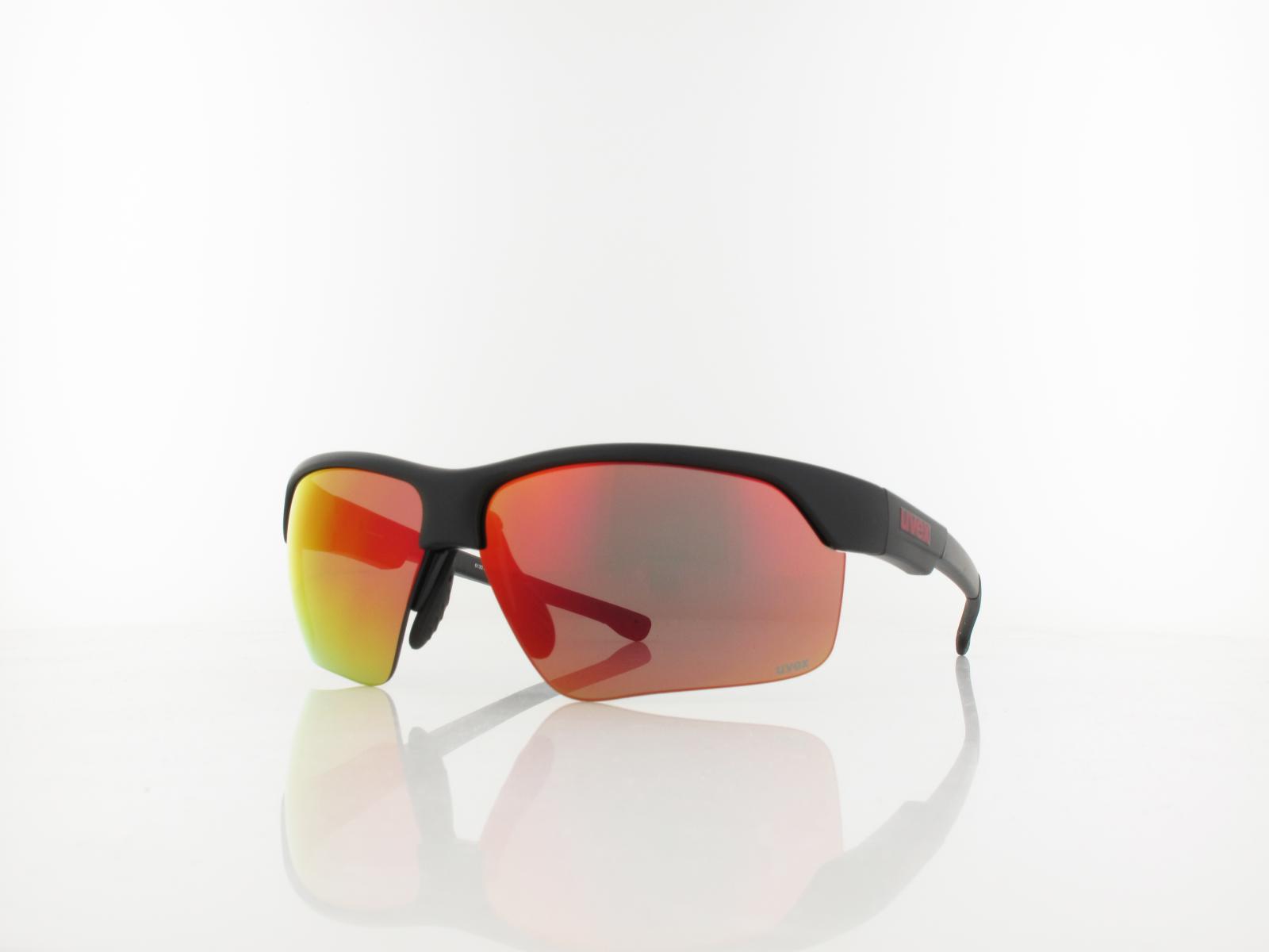 UVEX | RXi 4104 1200 9031 70 | matte black / red mirror - litemirror orange