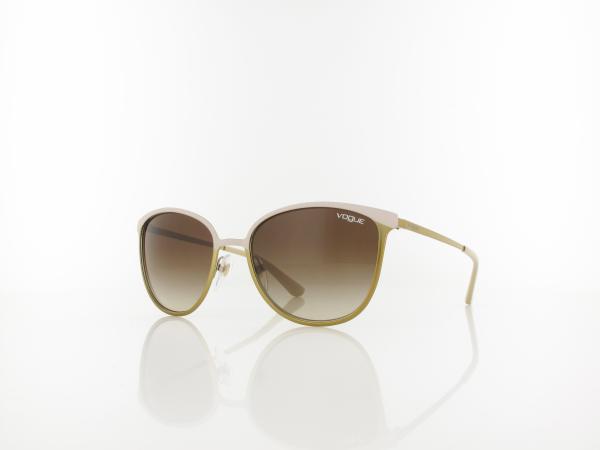 Vogue eyewear | VO4002S 996S13 55 | matte beige brushed gold / brown gradient