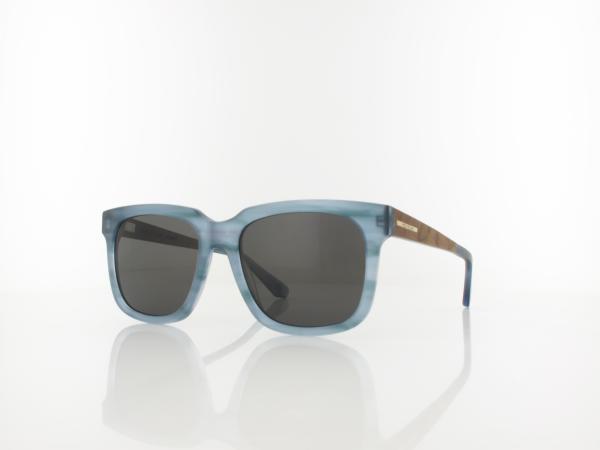Wood Fellas | Morph Wood Acetate 11727 7080 53 | curled blue / grey polarized