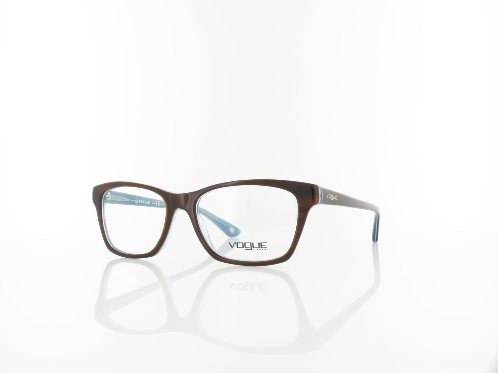 Vogue eyewear | VO2714 2014 52 | top striped brown azure