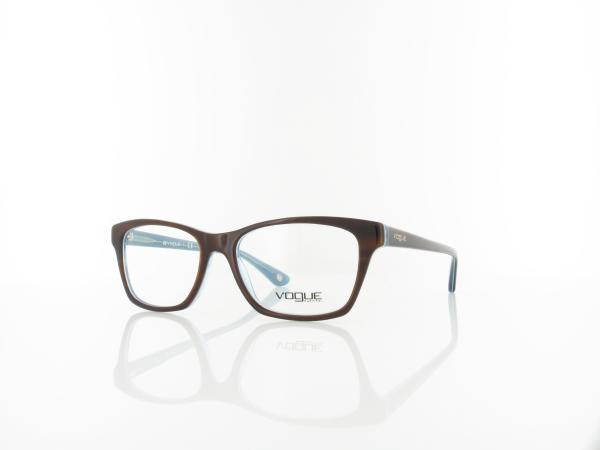 Vogue eyewear | VO2714 2014 52 | top striped brown azure
