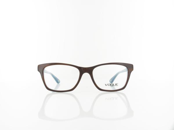 Vogue eyewear | VO2714 2014 52 | top striped brown azure