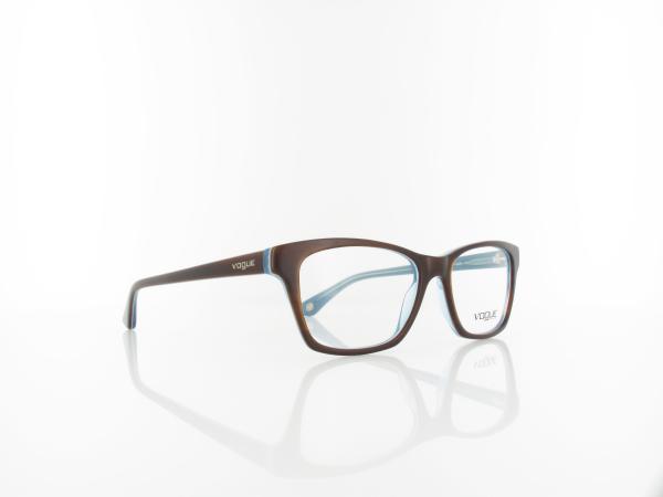Vogue eyewear | VO2714 2014 52 | top striped brown azure