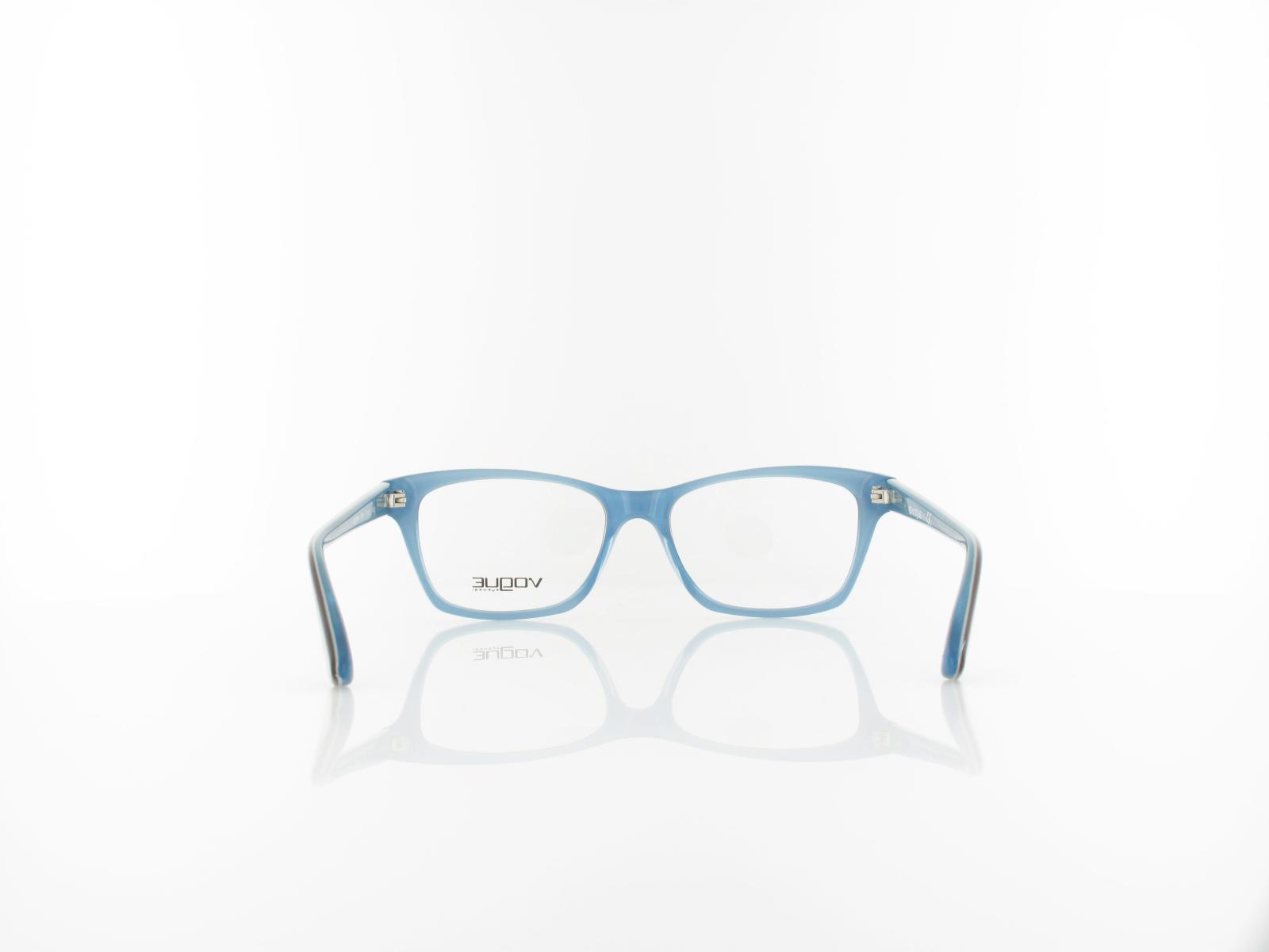 Vogue eyewear | VO2714 2014 52 | top striped brown azure