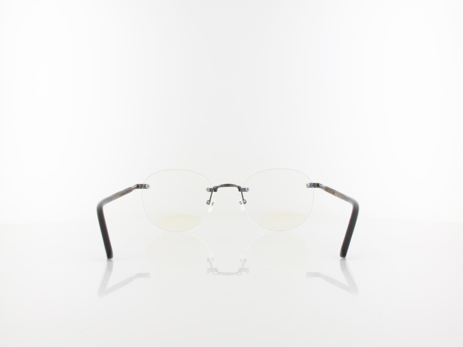 Wood Fellas | Ammil Rimless Titanium 11016 6706 52 | walnut gun shiny