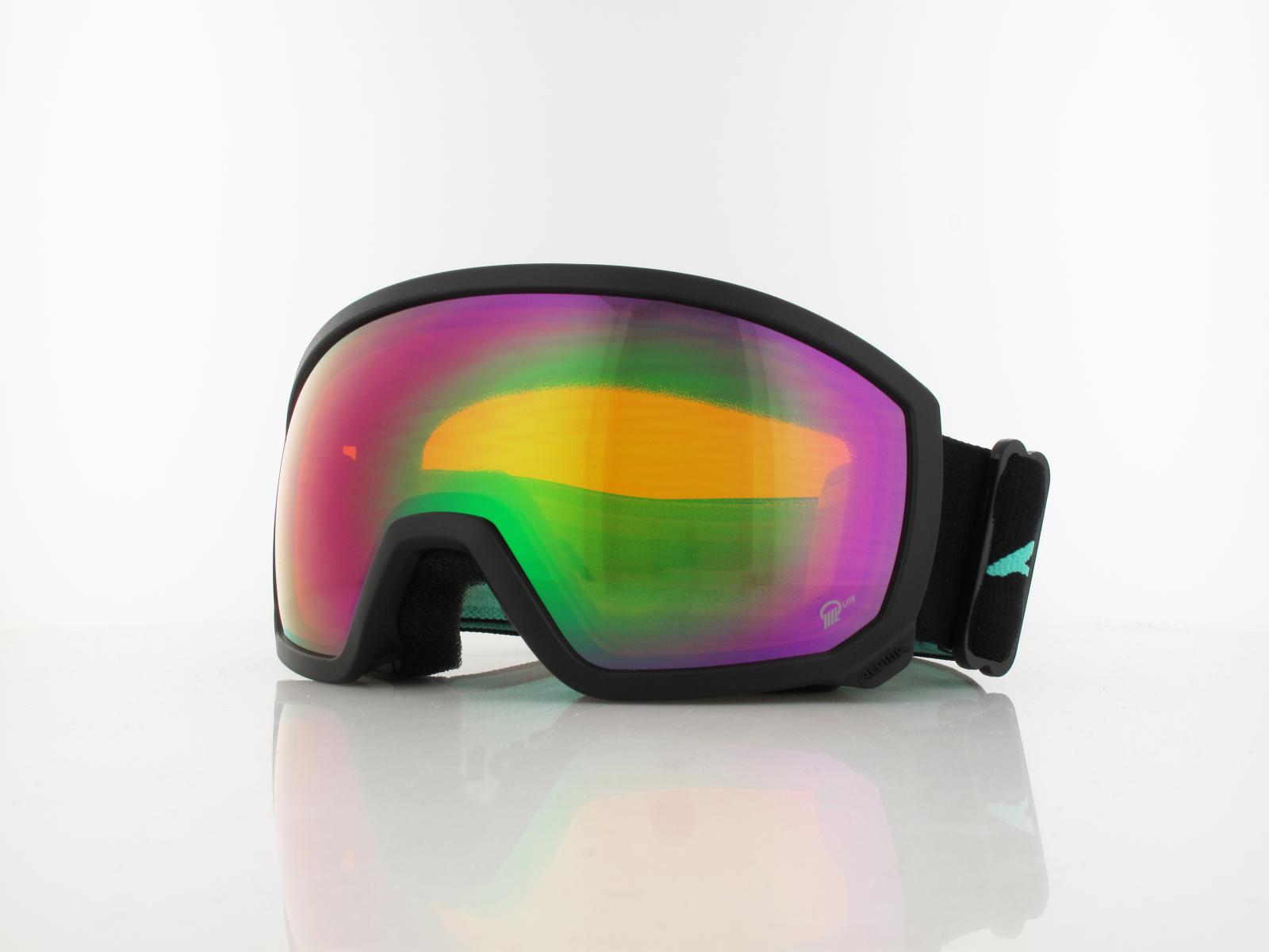 ALPINA | SCARABEO JR. A7257 872 | black aqua matt / Q-LITE green