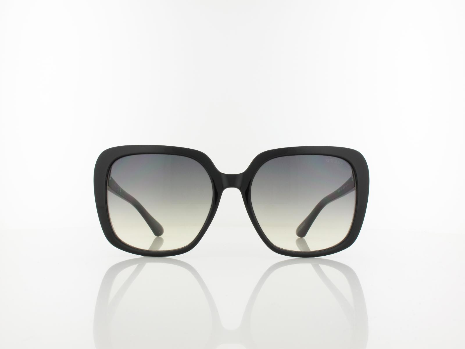 Occhiali Da Sole GUESS GF6143 Shiny - Montatura Oro Rosa, Lenti Gradient Grigio, Protezione UV 100%